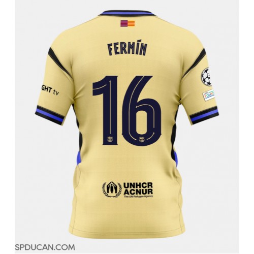 Muški Nogometni Dres Barcelona Fermin Lopez #16 Gostujuci 2025-26 Kratak Rukav